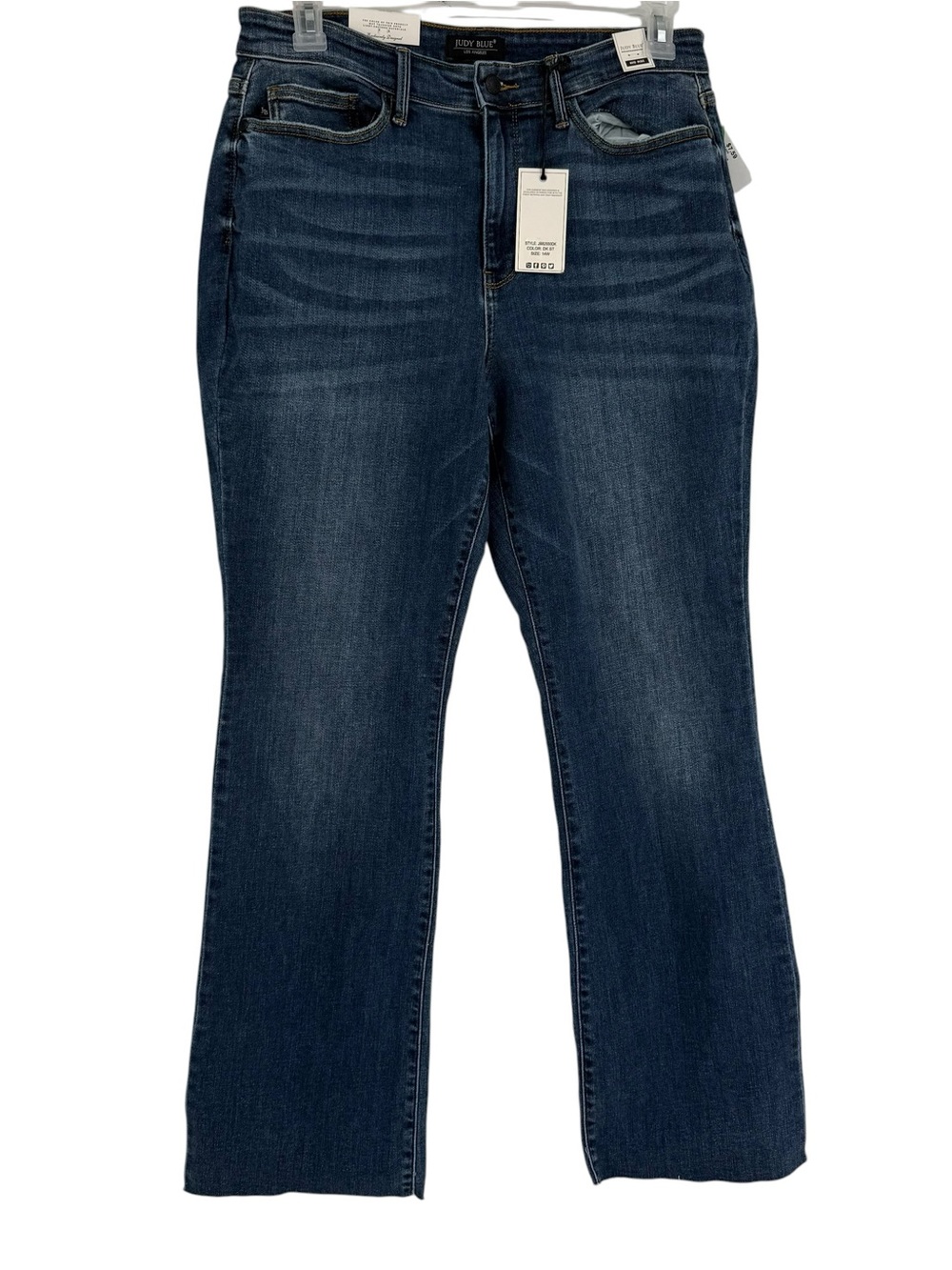 Judy Blue Jeans Womens 14W Bootcut Medium Wash Mid Rise NWT Stretch Denim